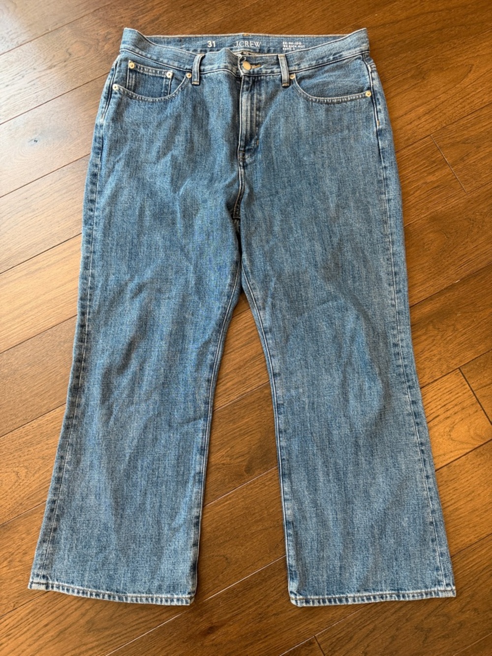 J. Crew ‘84 Kick Out Light Blue Denim Wide-Leg Jeans Size 31 - C30-034